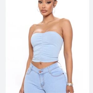 Dani ruched tube top - $5 w/ top bundle